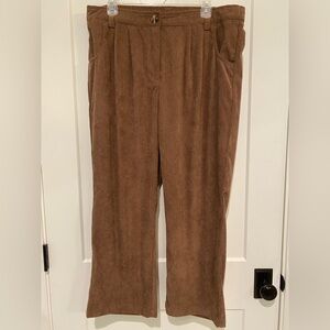 HALARA Mid Rise Zipper Pocket Corduroy Casual Pants in Acorn, size XLP